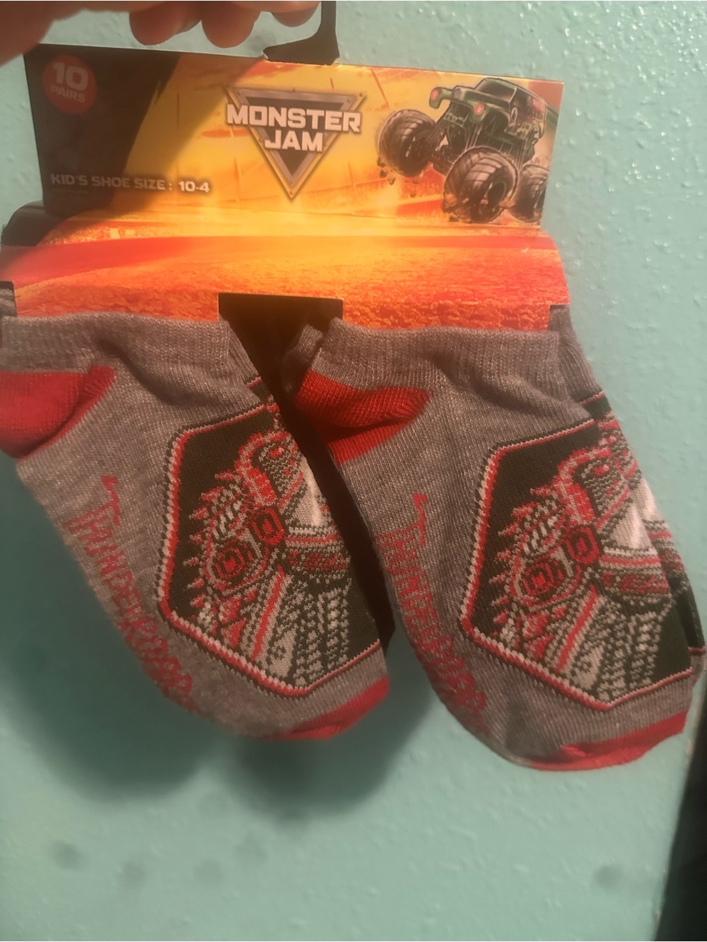 Monster jam kids socks
